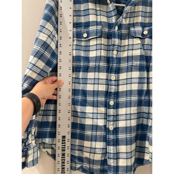 POLO RALPH LAUREN SHIRT LONG SLEEVE COTTON PLAID FANNEL RELAXED FIT SIZE M - Picture 5 of 7